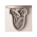 Ceramic Wall Sconces - Relief designs include Frogs and Morning Glories. Perfect for those special collectibles. Terra cotta or antique white.