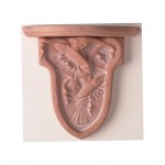 Ceramic Wall Sconces - Relief designs include Frogs and Morning Glories. Perfect for those special collectibles. Terra cotta or antique white.